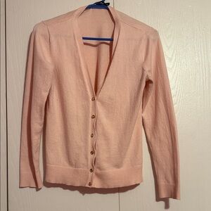 New York & Company Light Pink Cardigan